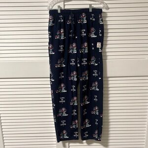 Life Is Good Navy Lounge Pants with Fun Graphics